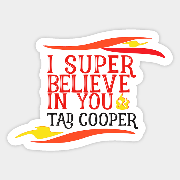 I Believe In You Tad Cooper Sticker by jabberdashery